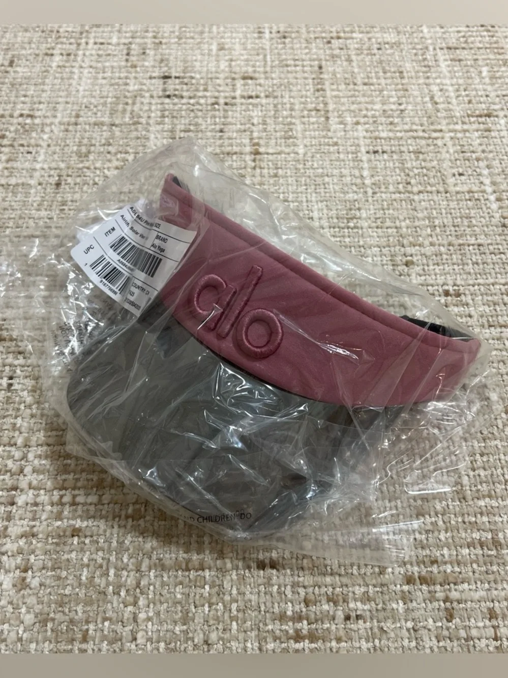 Alo yoga pink wild rose visor